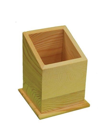 Μολυβοθήκη ξύλινη 9.5x9.5x12εκ.
