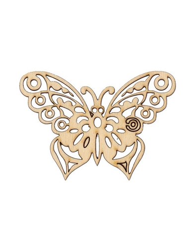 Πεταλούδα δαντέλλα σημύδα 86x63x3χιλ.