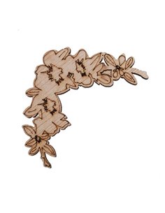 Γωνιακή μπορντούρα λουλούδι αγιουζ 75x75x3χιλ.