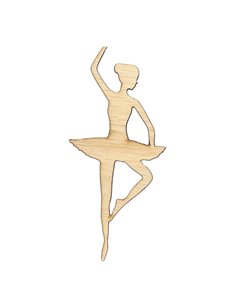 Μπαλαρίνα σιλουέτα σημύδα 100x45x4χιλ.