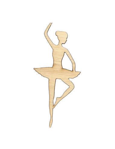 Μπαλαρίνα σιλουέτα σημύδα 100x45x4χιλ.