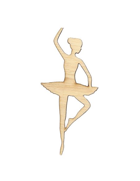 Μπαλαρίνα σιλουέτα σημύδα 100x45x4χιλ.