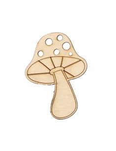 Μανιτάρι με 6 τρύπες σημύδα 69x50x3χιλ.