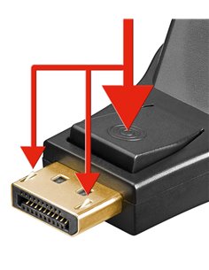 GOOBAY αντάπτορας DisplayPort σε DVI-D 1.1 51720, gold-plated, μαύρος