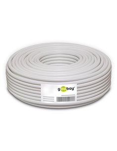 GOOBAY καλώδιο κεραίας 51511, 100dB, 75Ω, CCS, 50m, λευκό