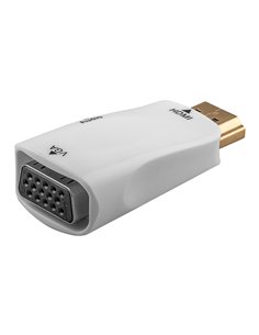 GOOBAY αντάπτορας HDMI σε VGA & 3.5mm 44793, 1080p, λευκός