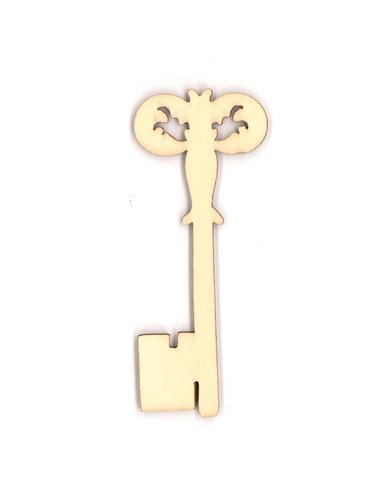 Kλειδί ξύλινο 8x3x0,3εκ.