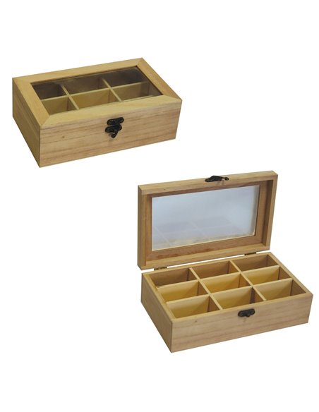 Κουτί οργάνωσης με 9 χωρίσματα 12x20x7εκ.