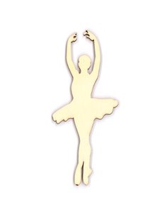 Μπαλαρίνα ξύλινη 10.2x4.4x0.3εκ.