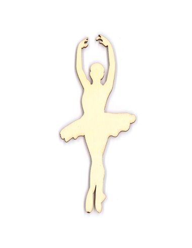 Μπαλαρίνα ξύλινη 10.2x4.4x0.3εκ.