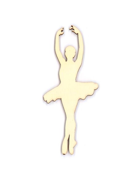 Μπαλαρίνα ξύλινη 10.2x4.4x0.3εκ.