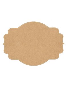 Πινακίδα mdf 100x80x3χιλ, 2 μύτες, 10 καμπύλες