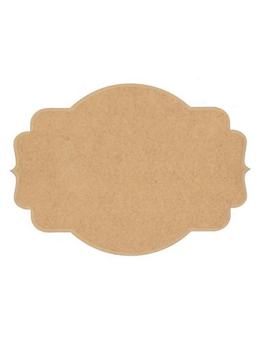 Πινακίδα mdf 100x80x3χιλ, 2 μύτες, 10 καμπύλες