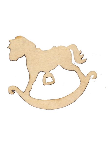 Αλογάκι κουνιστό σημύδα 5,2x4,5x0,3εκ.