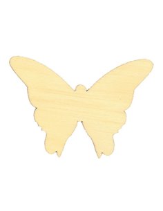 Πεταλούδα ξύλινη 7x10x0,3εκ.