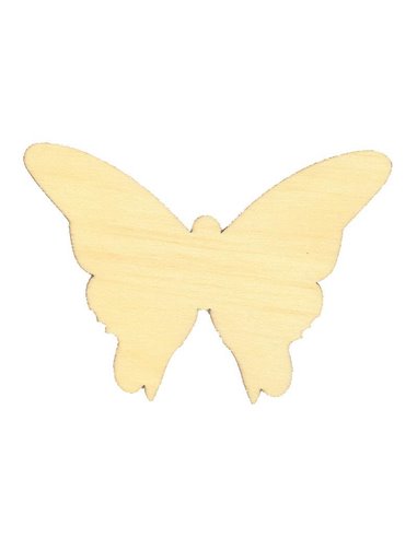 Πεταλούδα ξύλινη 7x10x0,3εκ.