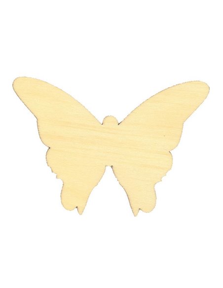 Πεταλούδα ξύλινη 7x10x0,3εκ.
