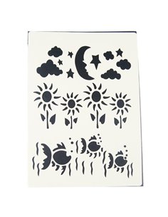 Στένσιλ Α4 απο πολυπροπυλένιο φεγγάρι