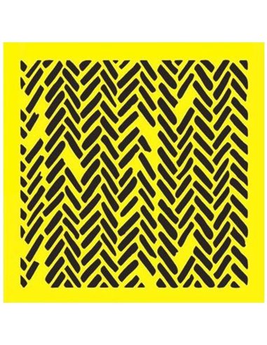 Στένσιλ πλαστικό "Ακανόνιστα ορθογώνια " 16x16εκ.  (ST0129)