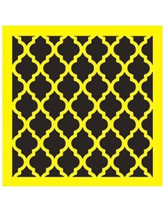 Στένσιλ πλαστικό "Μοτίβο" 16x16εκ.  (ST0028)