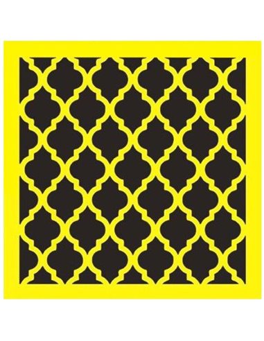 Στένσιλ πλαστικό "Μοτίβο" 16x16εκ.  (ST0028)