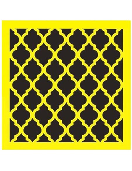 Στένσιλ πλαστικό "Μοτίβο" 16x16εκ.  (ST0028)