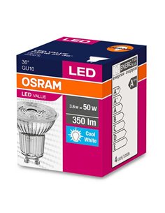 OSRAM LED λάμπα spot 4058075055155, 4.3W, 4000K, GU10, 350lm