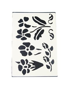 Στένσιλ Α4 απο πολυπροπυλένιο τριαντάφυλλο