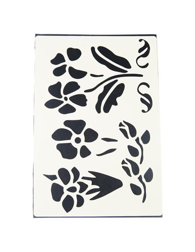 Στένσιλ Α4 απο πολυπροπυλένιο τριαντάφυλλο