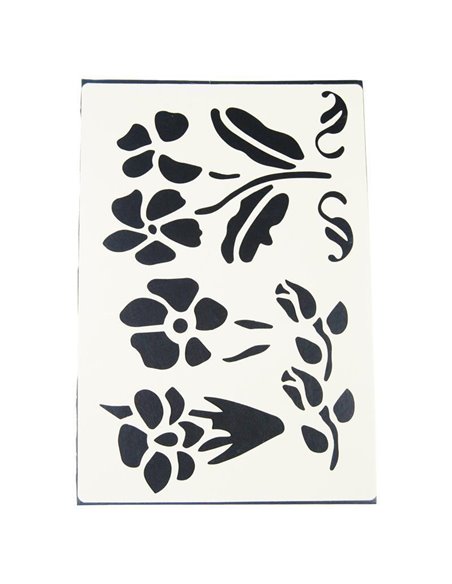 Στένσιλ Α4 απο πολυπροπυλένιο τριαντάφυλλο