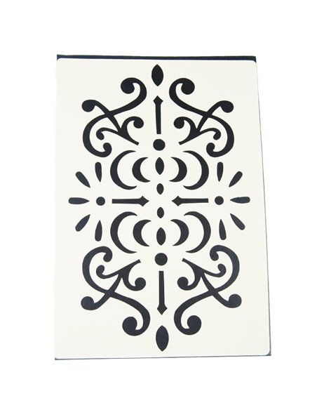 Στένσιλ Α4 απο πολυπροπυλένιο μοτίβο καμπύλες