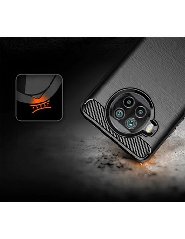 POWERTECH Θήκη Carbon MOB-1654 για Xiaomi Mi 10T Lite, μαύρη