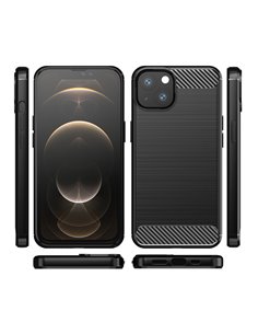 POWERTECH Θήκη Carbon MOB-1659 για iPhone 13 mini, μαύρη