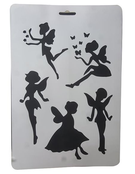 Στένσιλ απο πολυπροπυλένιο Α4 νεράιδες