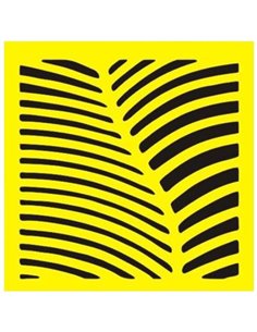 Στένσιλ πλαστικό "Φύλλo" 16x16εκ.  (ST0117)