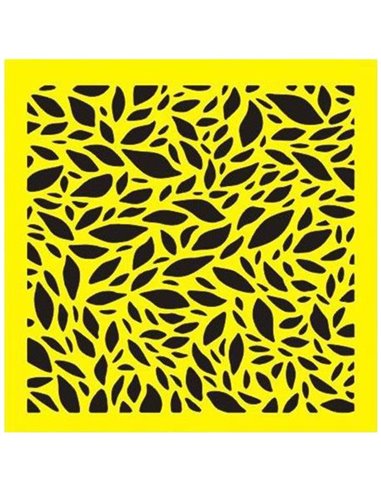 Στένσιλ πλαστικό "Φύλλα 2" 16x16εκ.  (ST0114)