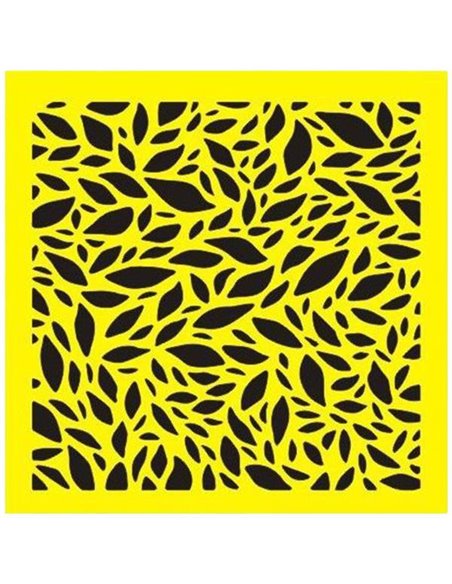 Στένσιλ πλαστικό "Φύλλα 2" 16x16εκ.  (ST0114)