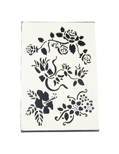 Στένσιλ απο πολυπροπυλένιο τριαντάφυλλακι