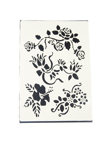 Στένσιλ απο πολυπροπυλένιο τριαντάφυλλακι