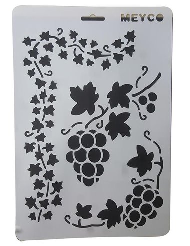 Στένσιλ απο πολυπροπυλένιο Α4 σταφύλι