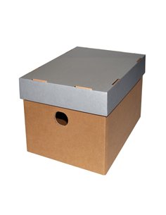 Νext κουτί classic γκρι καπάκι Α5 Υ16x16x22εκ.