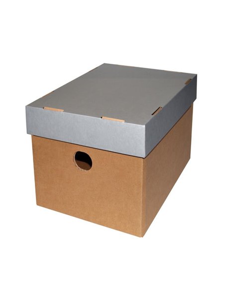 Νext κουτί classic γκρι καπάκι Α5 Υ16x16x22εκ.