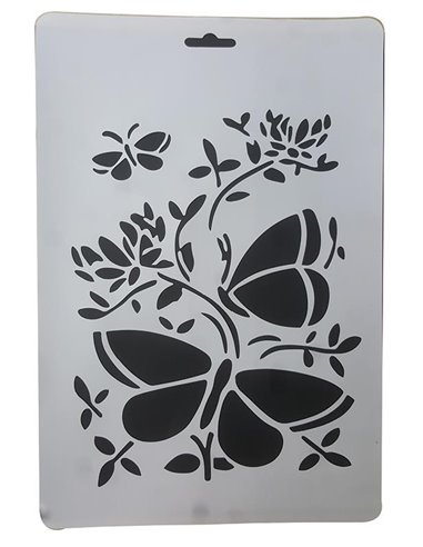 Στένσιλ απο πολυπροπυλένιο Α4 έντομα