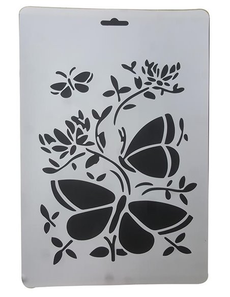 Στένσιλ απο πολυπροπυλένιο Α4 έντομα