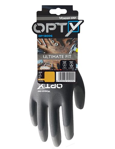 WONDER GRIP γάντια εργασίας Opty 1300G, αντιολισθητικά, M/8, γκρι