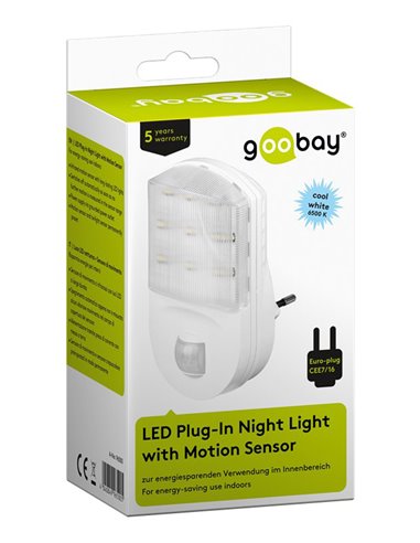 GOOBAY LED φωτιστικό 96500, με ανιχνευτή κίνησης, 7000K, 40lm, IP20