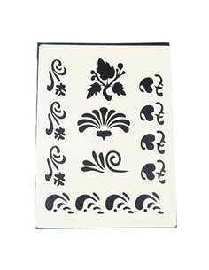 Στένσιλ Α4 απο πολυπροπυλένιο μπορντούρες