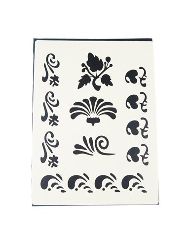 Στένσιλ Α4 απο πολυπροπυλένιο μπορντούρες