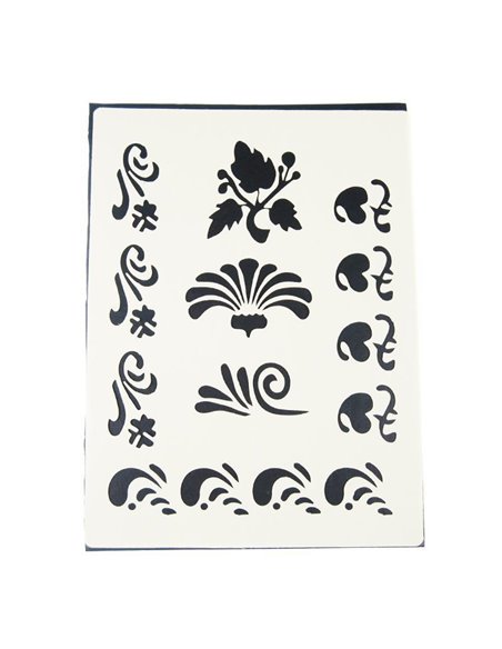 Στένσιλ Α4 απο πολυπροπυλένιο μπορντούρες