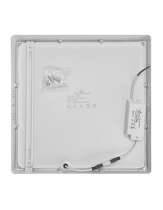 POWERTECH LED panel PAN-0005, 24W, 28.5 x 2.8cm, 4000K, 2500lm, λευκό